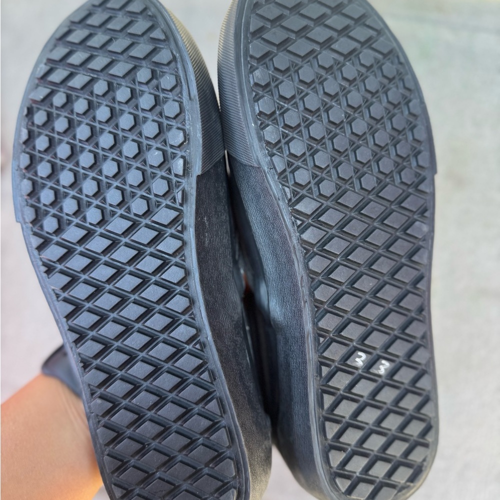 Vans Black Canvas Slip-Ons - Picture 7 of 7